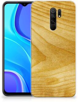 B2Ctelecom GSM Hoesje Xiaomi Redmi 9 Cover Case Licht Hout