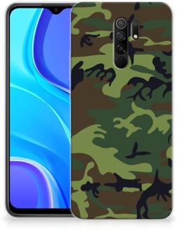 B2Ctelecom GSM Hoesje Xiaomi Redmi 9 Smartphonehoesje Camouflage