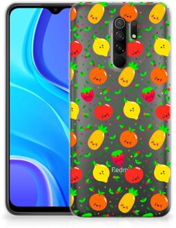 B2Ctelecom GSM Hoesje Xiaomi Redmi 9 TPU Bumper Doorzichtig Fruits