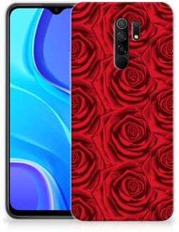 B2Ctelecom GSM Hoesje Xiaomi Redmi 9 TPU Bumper Red Roses