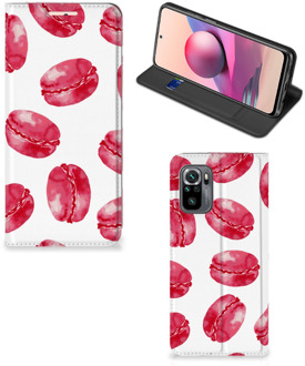 B2Ctelecom GSM Hoesje Xiaomi Redmi Note 10 4G | 10S Fotohoesje ontwerpen Pink Macarons