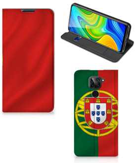 B2Ctelecom GSM Hoesje Xiaomi Redmi Note 9 Bookcase Portugese Vlag