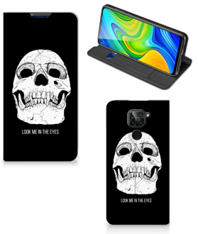 B2Ctelecom GSM Hoesje Xiaomi Redmi Note 9 Bookcase Skull Eyes