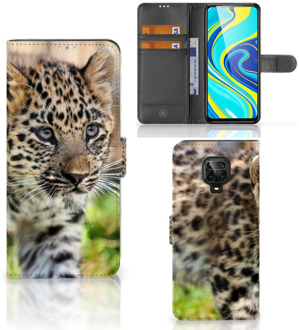 B2Ctelecom GSM Hoesje Xiaomi Redmi Note 9 Pro | Note 9S Beschermhoesje met foto Baby Luipaard