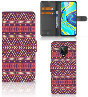 B2Ctelecom GSM Hoesje Xiaomi Redmi Note 9 Pro | Note 9S Bookcase Aztec Purple