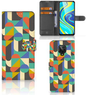 B2Ctelecom GSM Hoesje Xiaomi Redmi Note 9 Pro | Note 9S Bookcase Funky Retro