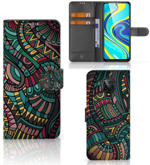 B2Ctelecom GSM Hoesje Xiaomi Redmi Note 9 Pro | Note 9S Flip Case Aztec