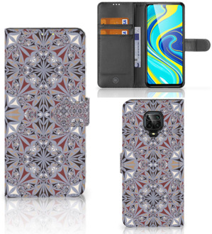 B2Ctelecom GSM Hoesje Xiaomi Redmi Note 9 Pro | Note 9S Flipcover Flower Tiles