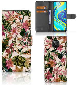 B2Ctelecom GSM Hoesje Xiaomi Redmi Note 9 Pro | Note 9S Fotohoesje ontwerpen Flowers