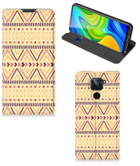 B2Ctelecom GSM Hoesje Xiaomi Redmi Note 9 Wallet Bookcase Aztec Yellow