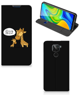 B2Ctelecom GSM Hoesje Xiaomi Redmi Note 9 Wallet Case Giraffe