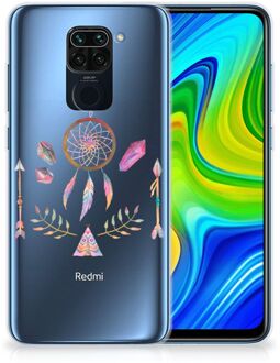 B2Ctelecom GSM Hoesje Xiaomi Redmi Note9 Bumper Hoesje Doorzichtig Boho Dreamcatcher