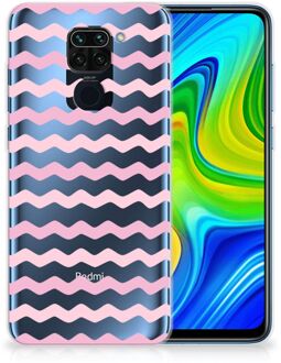 B2Ctelecom GSM Hoesje Xiaomi Redmi Note9 Bumper Hoesje Waves Roze