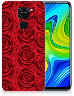 B2Ctelecom GSM Hoesje Xiaomi Redmi Note9 TPU Bumper Red Roses