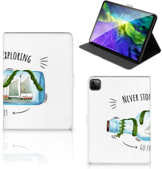 B2Ctelecom Hippe Hoes iPad Pro 11 (2020) Tablet Hoes met Standaard Boho Bottle