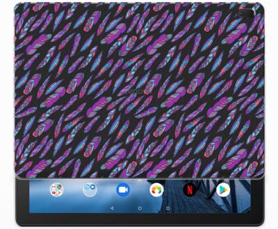 B2Ctelecom Hippe Hoes Lenovo Tab E10 Feathers Color