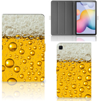 B2Ctelecom Hippe Hoes Samsung Galaxy Tab S6 Lite Hoes met Magneetsluiting Bier