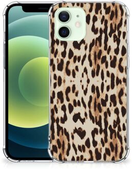 B2Ctelecom Hippe Hoesje iPhone 12 Mini Smartphone hoesje met doorzichtige rand Leopard