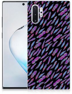 B2Ctelecom Hippe hoesje Samsung Galaxy Note 10 Plus Feathers Color