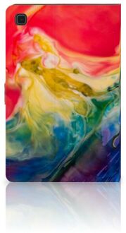 B2Ctelecom Hippe Hoesje Samsung Galaxy Tab A7 (2020) Cover met Magneetsluiting Watercolor Dark