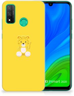 B2Ctelecom Hippe Hoesjes Huawei P Smart 2020 Telefoon Hoesje Baby Leopard