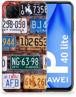 B2Ctelecom Hippe Hoesjes Huawei P40 Lite Telefoon Hoesje Kentekenplaten