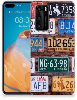 B2Ctelecom Hippe Hoesjes Huawei P40 Telefoon Hoesje Kentekenplaten