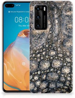 B2Ctelecom Hippe Hoesjes Huawei P40 Telefoon Hoesje Krokodillenprint