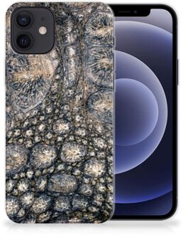 B2Ctelecom Hippe Hoesjes iPhone 12 | 12 Pro (6.1") Telefoon Hoesje Krokodillenprint