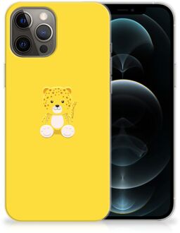 B2Ctelecom Hippe Hoesjes iPhone 12 Pro Max Telefoon Hoesje Baby Leopard