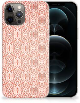 B2Ctelecom Hippe Hoesjes iPhone 12 Pro Max Telefoon Hoesje Pattern Orange