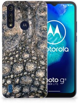 B2Ctelecom Hippe Hoesjes Motorola Moto G8 Power Lite Telefoon Hoesje Krokodillenprint