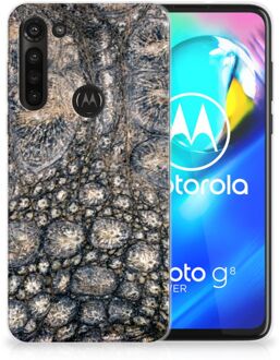 B2Ctelecom Hippe Hoesjes Motorola Moto G8 Power Telefoon Hoesje Krokodillenprint