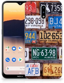 B2Ctelecom Hippe Hoesjes Nokia 2.3 Telefoon Hoesje Kentekenplaten