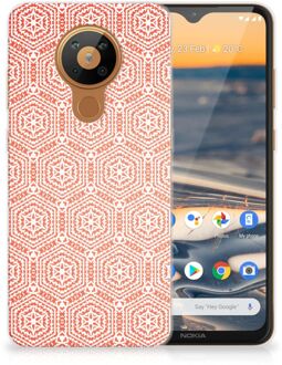 B2Ctelecom Hippe Hoesjes Nokia 5.3 Telefoon Hoesje Pattern Orange