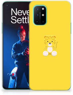 B2Ctelecom Hippe Hoesjes OnePlus 8T Telefoon Hoesje Baby Leopard