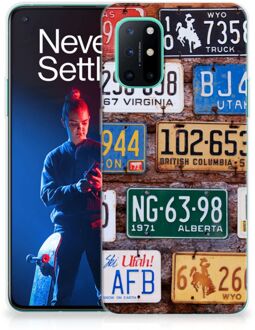 B2Ctelecom Hippe Hoesjes OnePlus 8T Telefoon Hoesje Kentekenplaten