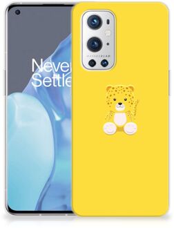 B2Ctelecom Hippe Hoesjes OnePlus 9 Pro Telefoon Hoesje Baby Leopard