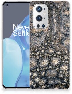 B2Ctelecom Hippe Hoesjes OnePlus 9 Pro Telefoon Hoesje Krokodillenprint