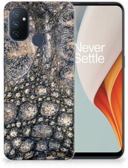 B2Ctelecom Hippe Hoesjes OnePlus Nord N100 Telefoon Hoesje Krokodillenprint