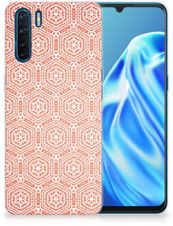 B2Ctelecom Hippe Hoesjes OPPP A91 Telefoon Hoesje Pattern Orange