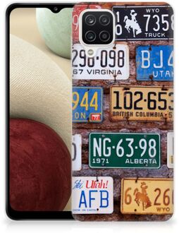 B2Ctelecom Hippe Hoesjes Samsung Galaxy A12 Telefoon Hoesje Kentekenplaten