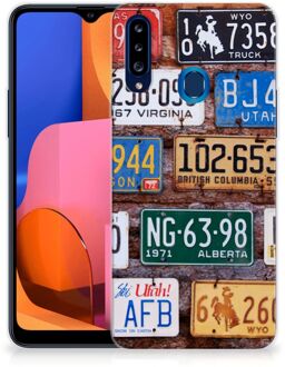 B2Ctelecom Hippe Hoesjes Samsung Galaxy A20s Telefoon Hoesje Kentekenplaten