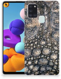 B2Ctelecom Hippe Hoesjes Samsung Galaxy A21s Telefoon Hoesje Krokodillenprint