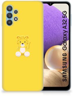 B2Ctelecom Hippe Hoesjes Samsung Galaxy A32 5G Telefoon Hoesje Baby Leopard