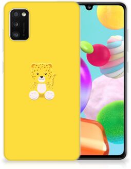 B2Ctelecom Hippe Hoesjes Samsung Galaxy A41 Telefoon Hoesje Baby Leopard