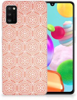 B2Ctelecom Hippe Hoesjes Samsung Galaxy A41 Telefoon Hoesje Pattern Orange