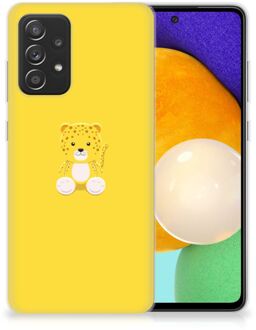 B2Ctelecom Hippe Hoesjes Samsung Galaxy A52 (5G/4G) Telefoon Hoesje Baby Leopard