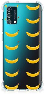 B2Ctelecom Hippe Hoesjes Samsung Galaxy M02s | A02s Smartphone hoesje met doorzichtige rand Banana