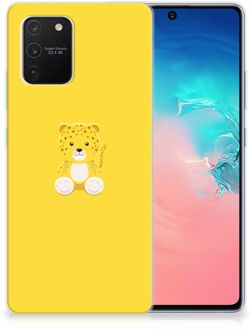 B2Ctelecom Hippe Hoesjes Samsung Galaxy S10 Lite Telefoon Hoesje Baby Leopard